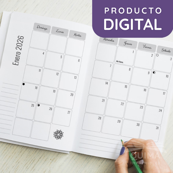 Planner Mensual 2026 - Boho