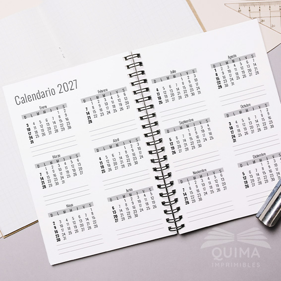 Agenda 2027 Dos días por página - CLÁSICA - Imagen 3